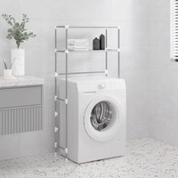 Berkfield Home 2-Tier Storage Rack over Washing Machine Grey 69x28x143 cm Iron | Size: 69 x 28 x 143 cm