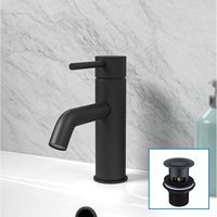 Alice Deck Mounted Matt Single Lever Basin Mono Tap Waste