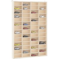 Berkfield Home Wall Display Cabinet with 56 Compartments 40x4.5x60 cm in Brown