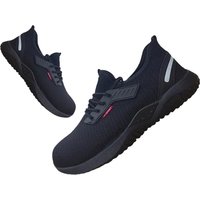 Lightweight Safety Shoes Breathable Toe Cap Non Slip Safety Trainers Dark Navy