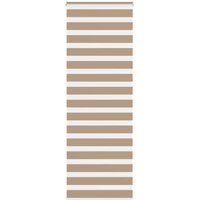 Berkfield Home Zebra Blind Sand Brown 75x230 cm Fabric Width 70.9 cm Polyester