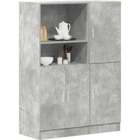 Berkfield Home 2 Piece Kitchen Cabinet Set Concrete Grey Engineered Wood