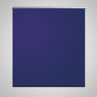 Berkfield Home Roller Blind Blackout 80 x 230 cm Marine in Blue