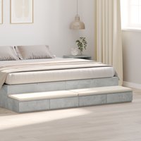 Berkfield Home Bed Drawers Concrete Grey 180x36, 5x16, 5 cm Engineered Wood