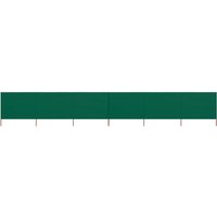 Berkfield Home 6-panel Wind Screen Fabric 800x120 cm Green