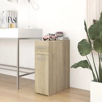 Berkfield Home Apothecary Cabinet Sonoma Oak 20x45.5x60 cm Engineered Wood in Brown