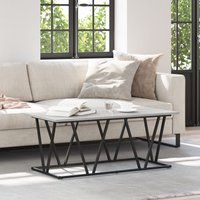 Berkfield Home Grey Sonoma Coffee Table 100x50x40 cm Made of Engineered Wood & Metal | Size: 100 x 50 x 40 cm