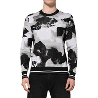 & Silk Camouflage Pullover Sweater