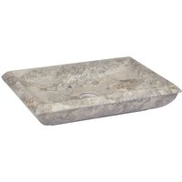 Berkfield Home Sink Grey 50x35x10 cm Marble | Size: 50 x 35 x 10 cm