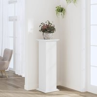 Berkfield Home Plant Stand White 33x33x100 cm Engineered Wood | Size: 33 x 33 x 100 cm