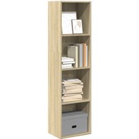 Berkfield Home Bookcase Sonoma Oak 40x30x152 cm Engineered Wood in Brown | Size: 40 x 30 x 152 cm