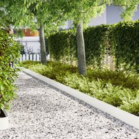 Berkfield Home Lawn Edgings 30 pcs White 100x0.5x20 cm Plastic