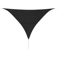 Berkfield Home Sunshade Sail HDPE Triangular 3.6x3.6x3.6 m Anthracite in Black
