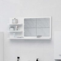 Berkfield Home Bathroom Mirror White 90x10.5x45 cm Engineered Wood