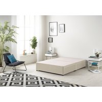 Somnior Ziggy Platform Divan Bed Base With 2 Drawers Tweed in Natural | Size: Double