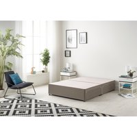 Somnior Ziggy Platform Divan Bed Base With 4 Drawers Tweed in Brown | Size: Super King