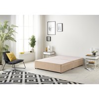 Somnior Universal Divan Bed Base with 2 Drawers Plush Velvet in Beige | Size: Small Double