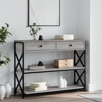 Berkfield Home Console Table Grey Sonoma 100x28x75 cm Engineered Wood | Size: 100 x 28 x 75 cm