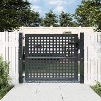 Berkfield Home Garden Gate Anthracite 105x125 cm Steel