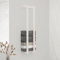 Berkfield Home Towel Rack White 23x18x110 cm Solid Wood Pine | Size: 23 x 18 x 110 cm