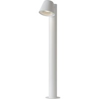 Lucide 'DINGO' Dimmable Rotatable Garden Outdoor LED Bollard Light GU10 in White