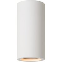 Lucide 'GIPSY' Modern Medium Surface Mounted Plaster Ceiling Spotlight 1xGU10 in White