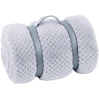 1000 Mile Grey Soft Cosy Fleece 130x160cm in Light Grey | Size: 130x160 cm
