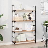 Berkfield Home Floating Shelves 2 pcs 80x20x2 cm Oil Finished Solid Wood Acacia in Brown | Size: 80 x 20 x 2 cm