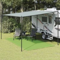 Berkfield Home Tent Carpet Light Green 250x400 cm HDPE in Black