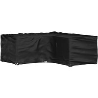 Berkfield Home L-Shaped Garden Furniture Cover 12 Eyelets 185x185x70 cm in Black | Size: 185 x 185 x 70 cm