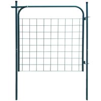 Berkfield Home Garden Fence Gate 100x100 cm Green