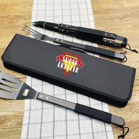 The Alphabet Gift Shop Super Griller BBQ Tool Set in Black | Size: 3 Pack