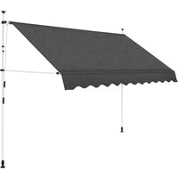 Berkfield Home Manual Retractable Awning 250 cm Anthracite in Black