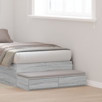 Berkfield Home Bed Drawers Grey Sonoma 80x36, 5x16, 5 cm Engineered Wood