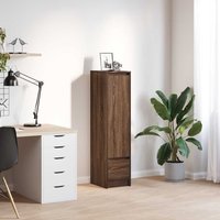 Berkfield Home Highboard Brown Oak 29.5x34x119.5 cm Engineered Wood