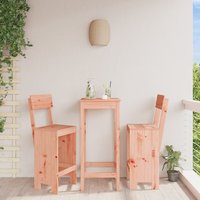 Berkfield Home Bar Stools 2 pcs 40x48.5x115.5 cm Solid Wood Douglas in Brown