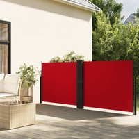 Berkfield Home Retractable Side Awning Red 100x600 cm