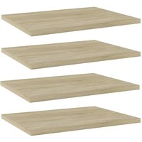 Berkfield Home Bookshelf Boards 4 pcs Sonoma Oak 40x30x1.5 cm Engineered Wood in Brown