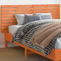 Berkfield Home Wall Headboard 166x3x63 cm Solid Wood Pine in Brown | Size: 166 x 3 x 63 cm