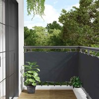 Berkfield Home Balcony Privacy Screen Anthracite 400x75 cm PVC
