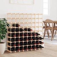 Berkfield Home Wine Rack for 72 Bottles 90.5x23x90.5 cm Solid Wood Pine in Brown
