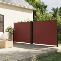 Berkfield Home Retractable Side Awning Brown 160x1200 cm
