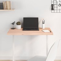 Berkfield Home Table Top 80x40x(2-4) cm Untreated Solid Wood Oak in Brown