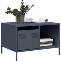 Berkfield Home Coffee Table Anthracite 68.5x50x43.5 cm Cold-rolled Steel in Black