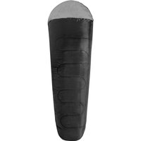 Active Era Ultra-Light Mummy Sleeping Bag - 150GSM for Summer Camping & Indoor Use - 2 Seasons in Black | Size: Single