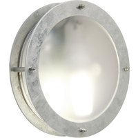 Nordlux Malte Outdoor Wall Light Silver Galv Steel Garden E27 IP54 Mains