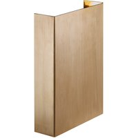 Nordlux Fold Outdoor Wall Light Brass Brass Garden LED IP54 3000k Mains in Gold