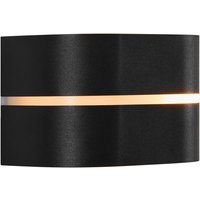 Nordlux Sibelis Outdoor Wall Light Black Plastic Garden E27 IP44 Mains