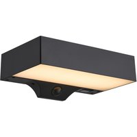 Nordlux Monay Outdoor Wall Light Solar Black Plastic Garden LED IP44 3000k