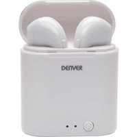 Denver ‘TWE-36' True Wireless Bluetooth Earbud Headphones Up to 3 hours Talk in White